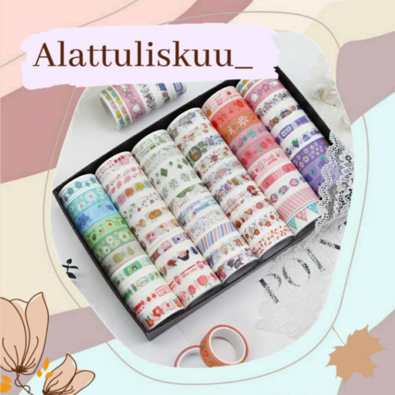 

[ATKU] Washi Tape Motif Washi Tape Lucu Dekoratif Selotip Untuk Stiker Random Satu rollRol Isolasiselotip Washi Motif Bungapohon Kawaii Untuk Dekorasi | Journal Kit Decoration | Rolls Washi Masking Tape Motif Lucu Bullet Journal Diary Scrapbook