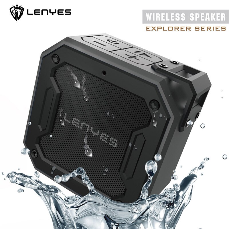 LENYES ORIGINAL S105 TWS Speaker Bluetooth Waterproof Anti Air / Anti Banting 1 Hp Connect 2 Speaker