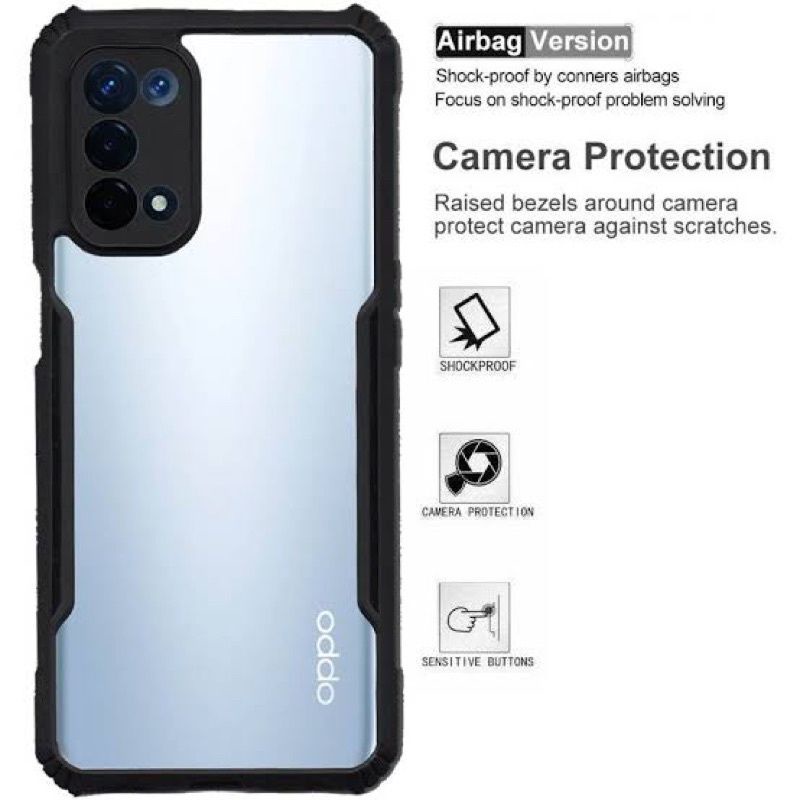 Case Fuze Transparan oppo A5/A9 2020/ A33/ A53/ A52/ A92/ A15/ A15S Case Transparant Shockproof