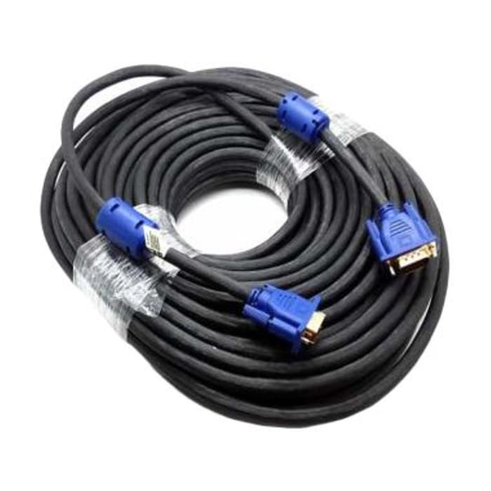 Kabel VGA Gold   - 3+6 - High Quality for Projector 25 Meter - 669796