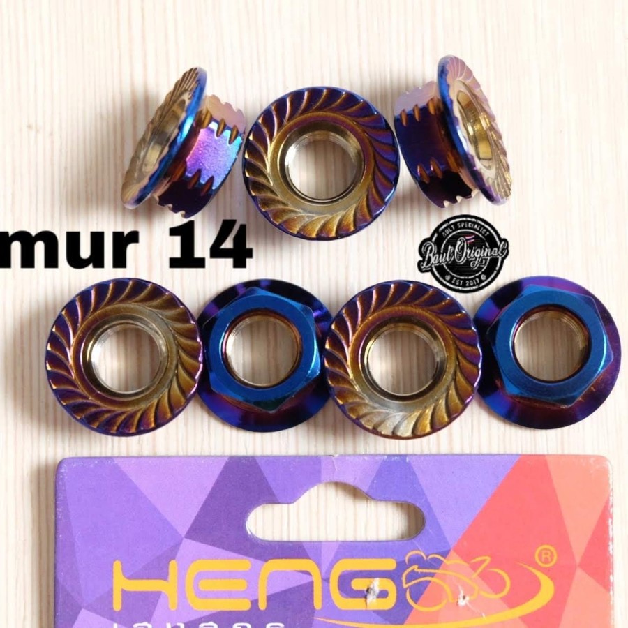 mur probolt blue m10 atau mur 14 original heng harga satuan