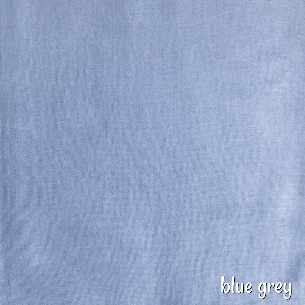 BASIC VOAL Part 1 Umama Jilbab Hijab Kerudung Scarf Segi Empat SegiEmpat POLOS-Blue Grey