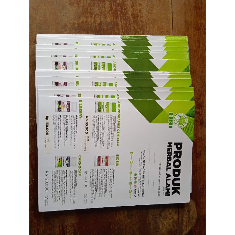 HNI HPAI Brosur / brosur hni ecer SALE 5 pack