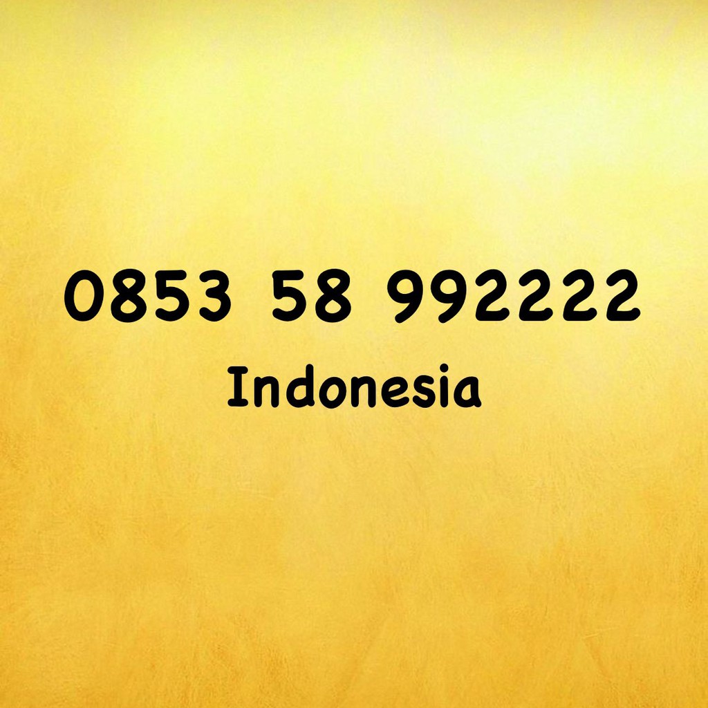 Nomor Cantik Kartu AS Triple AA - 0853 58 992222 - 0853 5899 2222