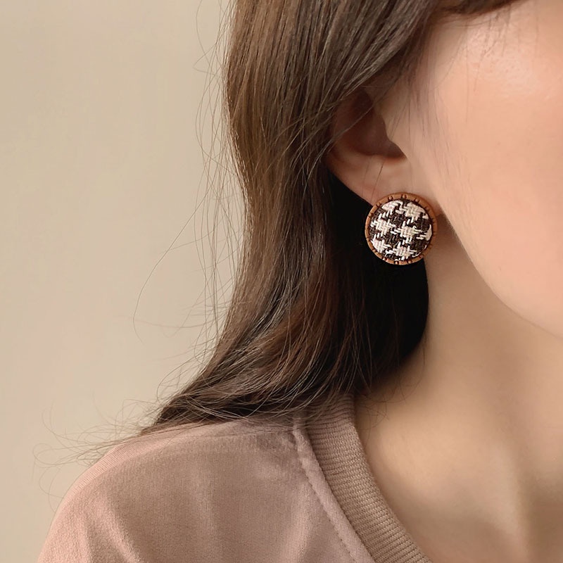 Korea Manis Fashion Retro Mutiara Busur Satin Beruang Bunga Anting-Anting Koleksi Desain Sederhana Anting-Anting Wanita