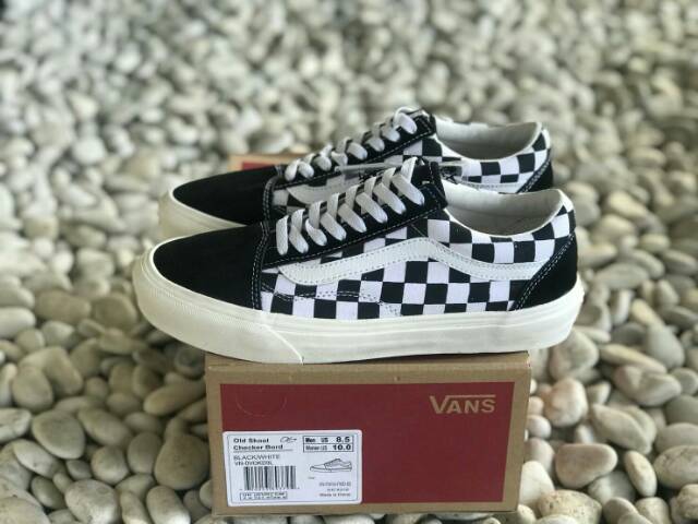 Vans Premium Oldskool Checkboard OG Black White