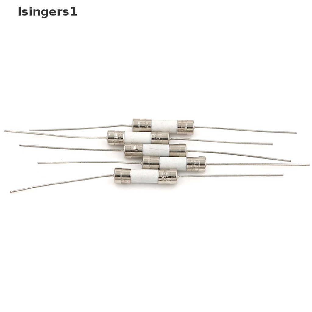 (lsingers1) 5pcs Sekring axial 10A 250V Bahan Keramik Untuk lcd-tv etc 5x20mm