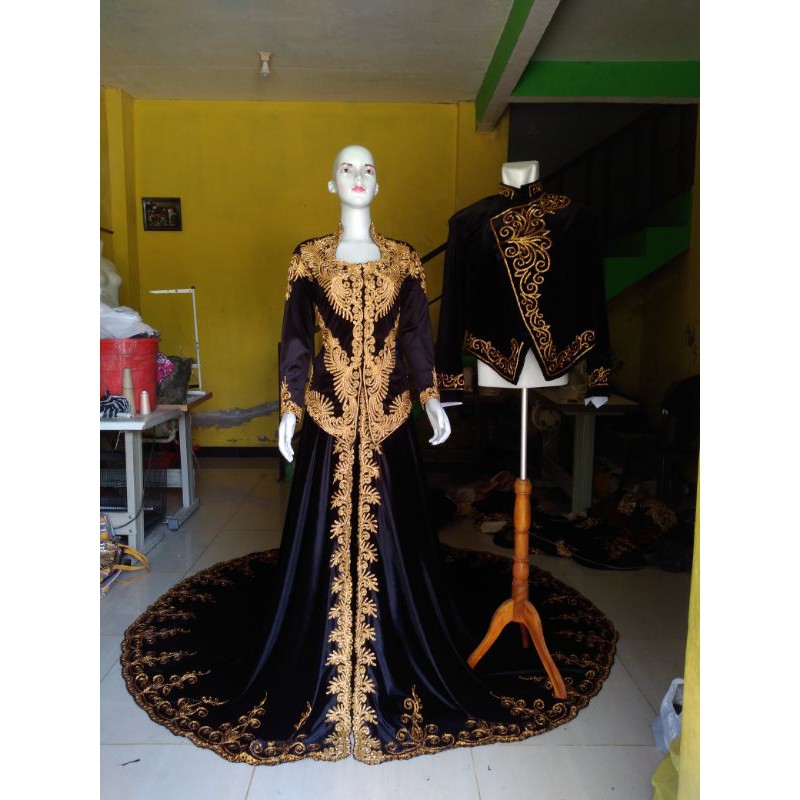 kebaya bludru couple || kebaya pengantin modern || kebaya pengantin bludru || kebaya pengantin bludr