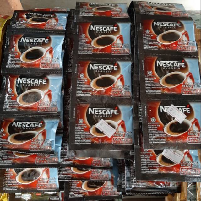 

NESCAFE CLASSIC RENCENG ISI 10 BUNGKUS @2gram