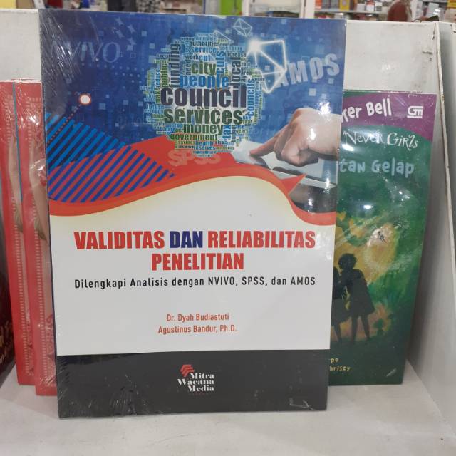 BUKU VALIDITAS DAN RELIABILITAS PENELITIAN  DILENGKAPI ANALISIS  DENGAN NVIVO  SPSS DAN AMOS