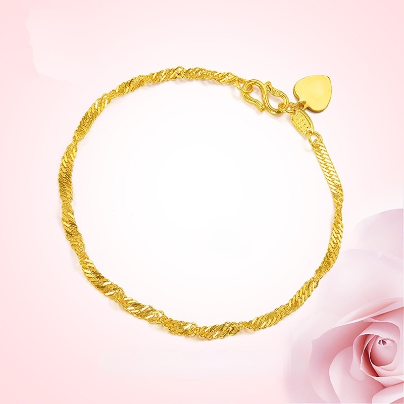 Italia sterling silver 925 otentik gelang wanita aksesoris perhiasan fashion Korea-039-17cm