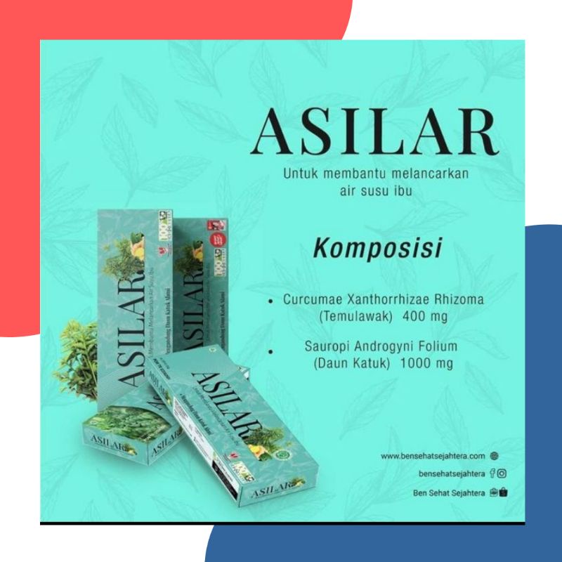 ASILAR TABLET PELANCAR ASI PERBOX ISI 30 TABLET