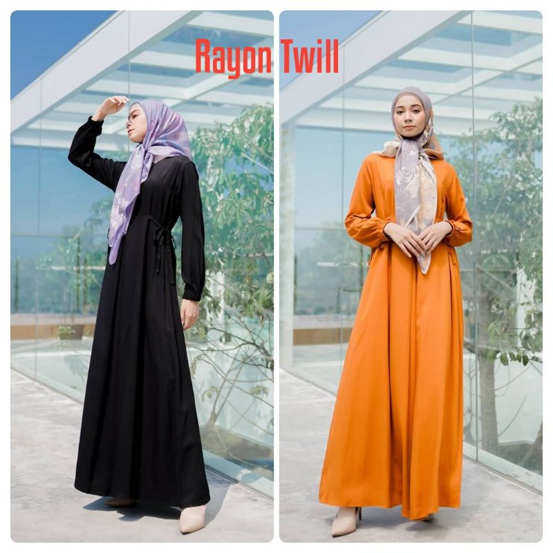 Kain Katun Rayon Twill Viscose Premium tebal lembut harga setengah meter