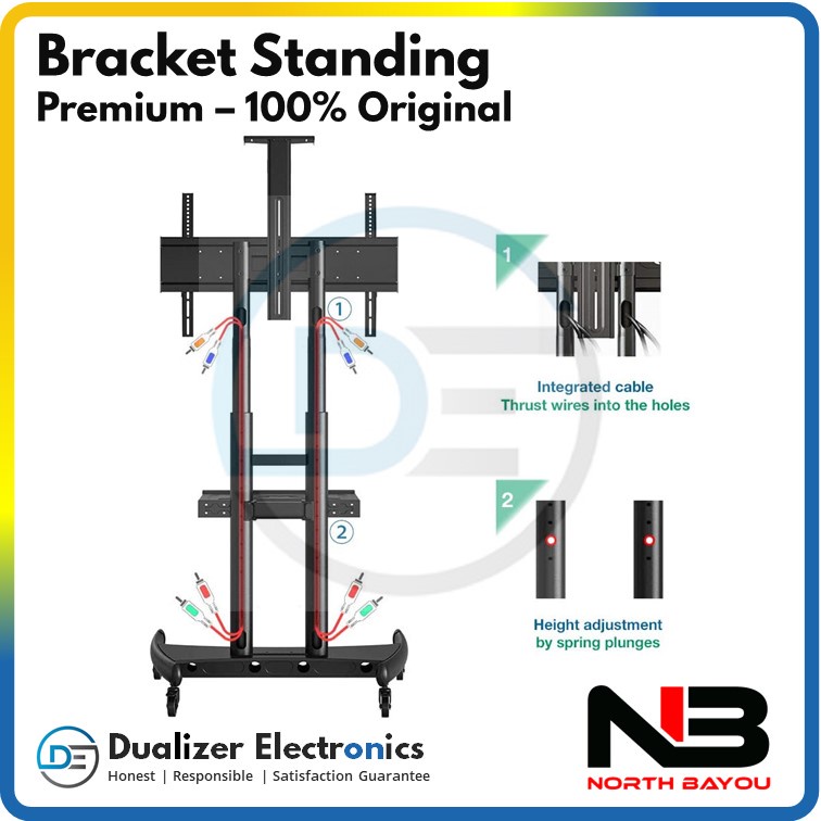 Bracket Standing TV/Monitor LED 85 80 75 70 65 60 55 Inch Stand TV Premium
