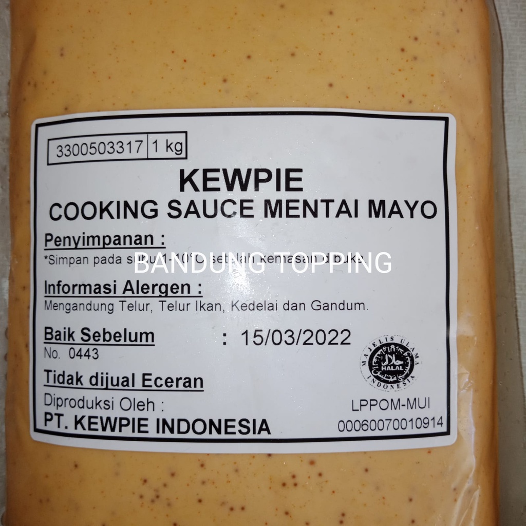 Kewpie Sauce Mentai Mayo &amp; Sauce Tartar 1kg