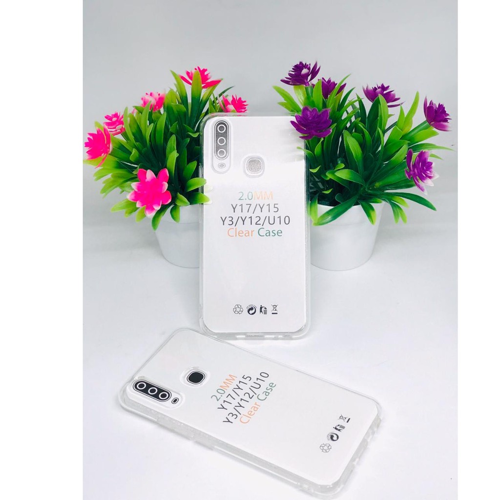 C/C- CASING SOFTCASE VIVO Y12 / Y15 / Y17 CASE BENING TRANSPARAN PREMIUM CLEAR HD