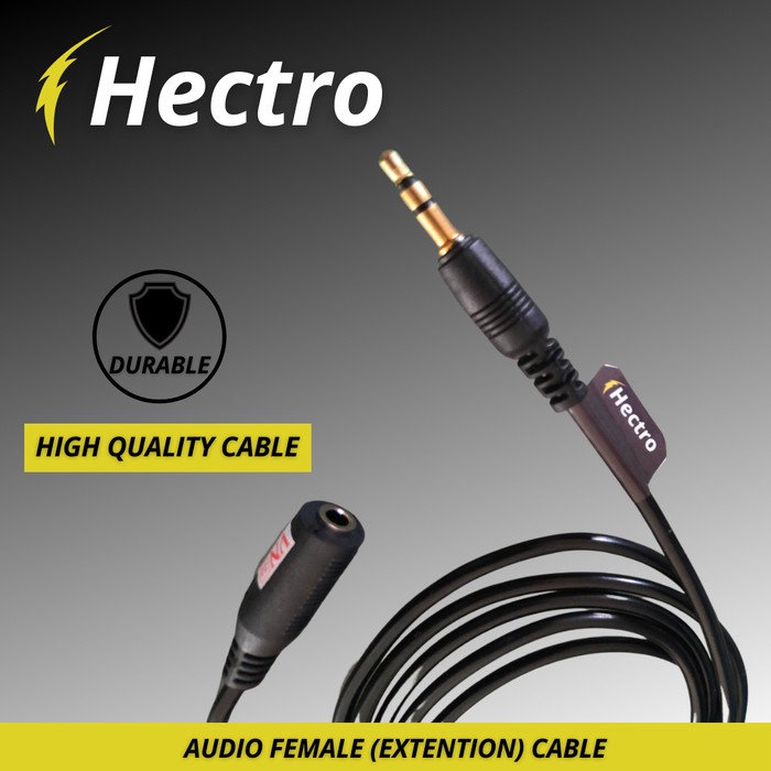 HECTRO Kabel Perpanjangan Audio MALE - FEMALE (EXTENTION) -Gold Plated