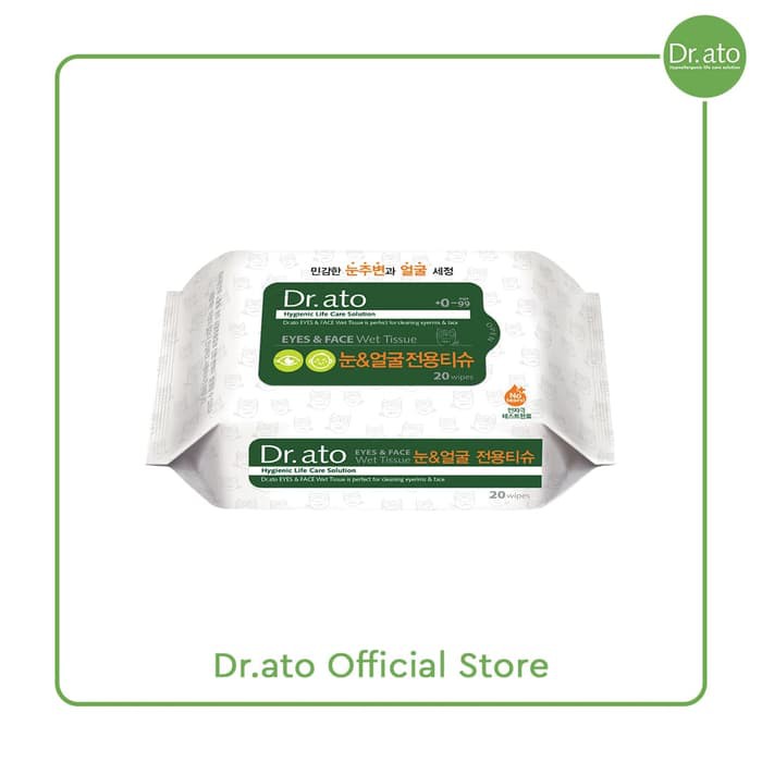 BIG PROMO Dr.ato Eyes and Face Wet Tissue 20P
