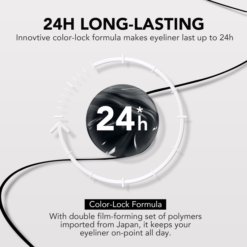 YOU Stay All Day Pen Eyeliner Black Waterproof | Tahan 24 jam Eyeliner Hitam