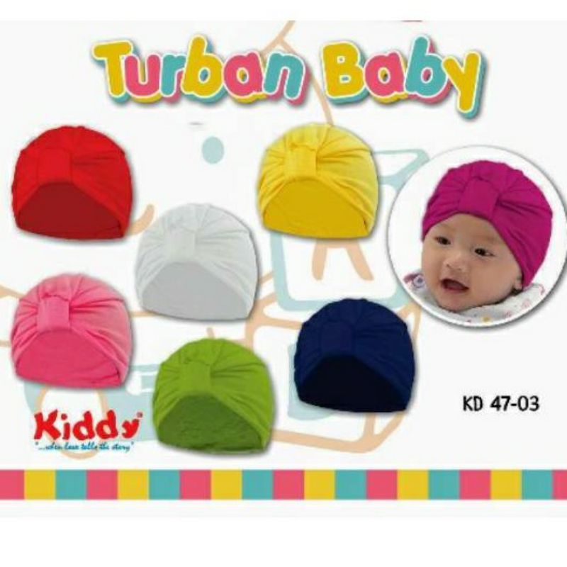 Turban Bayi Kiddy / Turban Anak / Turban Balita Kupluk Bayi  Wanita KD 4703