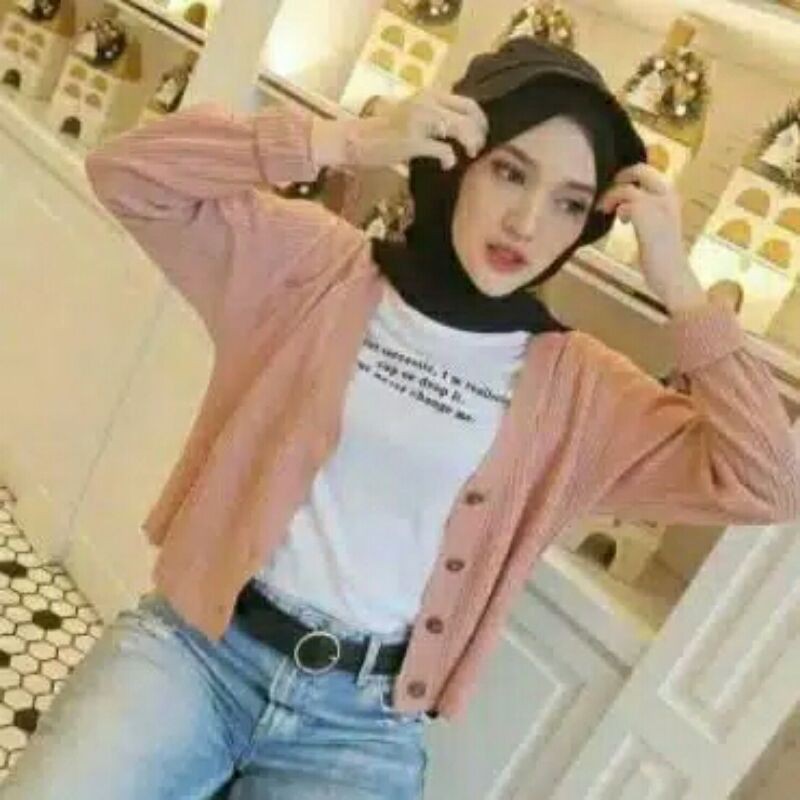 CARDIGAN RAJUT WANITA || CARDY GET 7  || OUTER CARDY KANCING BATOK