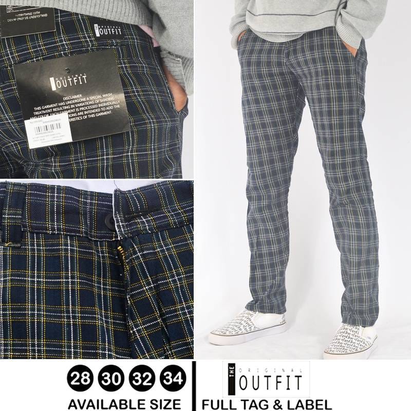  CELANA  CHINO TARTAN  PANJANG COWO DEWASA MURAH  THE ORIGINAL 