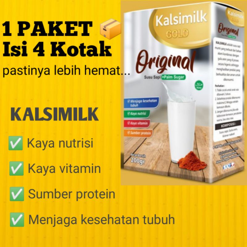 

1 PAKET ISI 4 KOTAK susu sapi - susu bubuk - susu penggemuk badan - susu olahan - susu gemuk - susu penambah berat badan - gula aren - kalsimilk