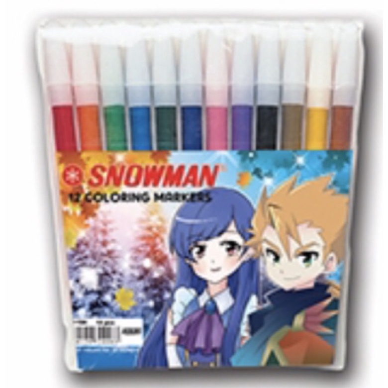 

Snowman Marker 12Color PW-12A / Spidol isi 12warna