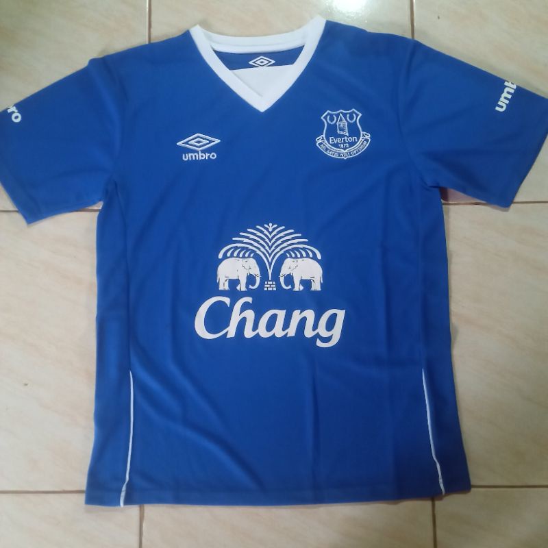 Setelan Jersey Retro Home Everton 2015-2016