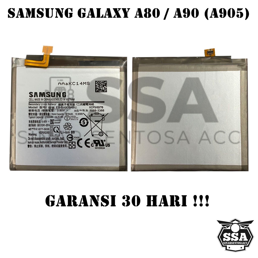 Baterai Original OEM Samsung Galaxy A80 A90 EB-BA905ABU A905 A 80 A 90 HP Ori Battery Batrai Batre Batu Batere GARANSI AWET MURAH