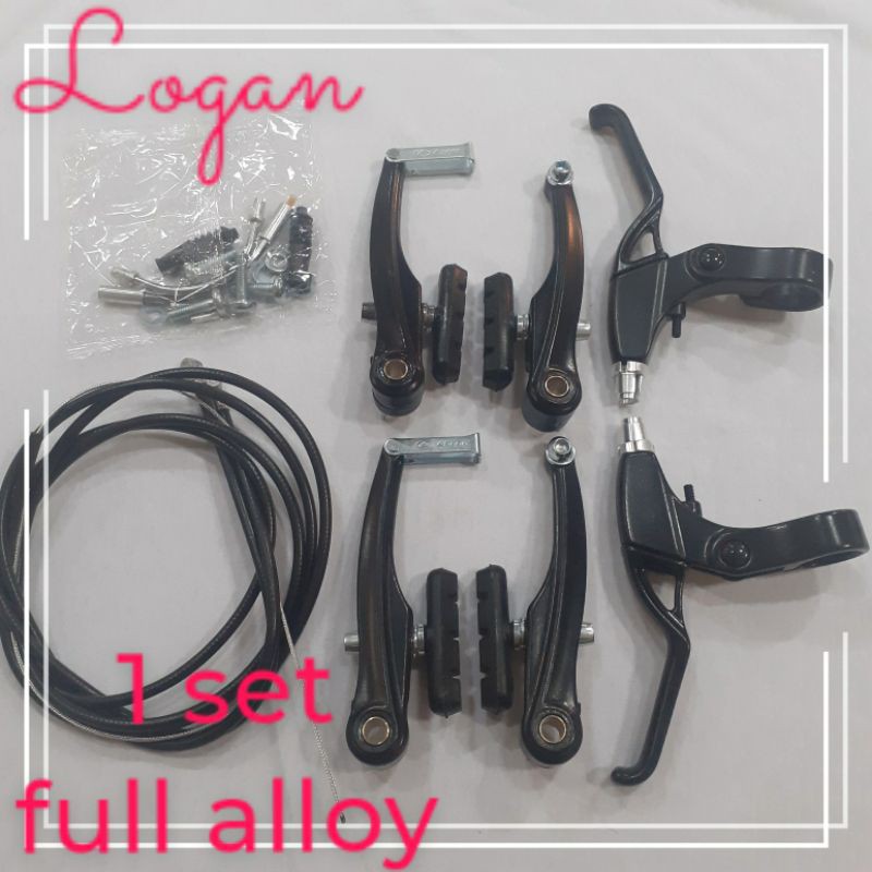 Jual Brake Set V Brake Logan Full Aloy Rem V Brake Logan Shopee Indonesia