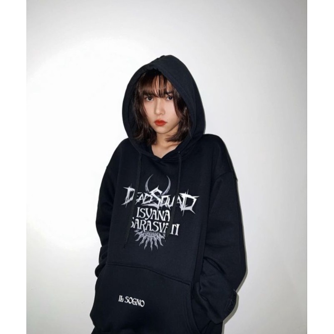 Jaket Hoodie DEADSQUAD X ISYANA SARASWATI SARASVATI zipper
