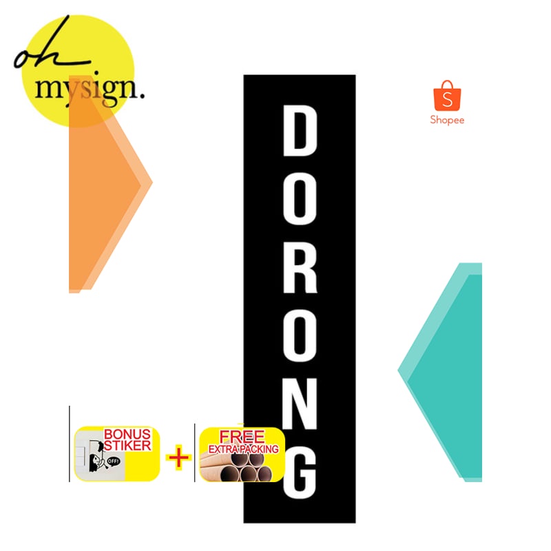 

Terlaris SIGN DORONG ACRYLIC | SIGN PINTU DORONG AKRILIK TIMBUL Keren