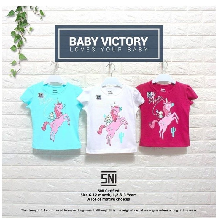 Kaos Oblong Harian Anak Baby Victory Khusus Size 4 Tahun