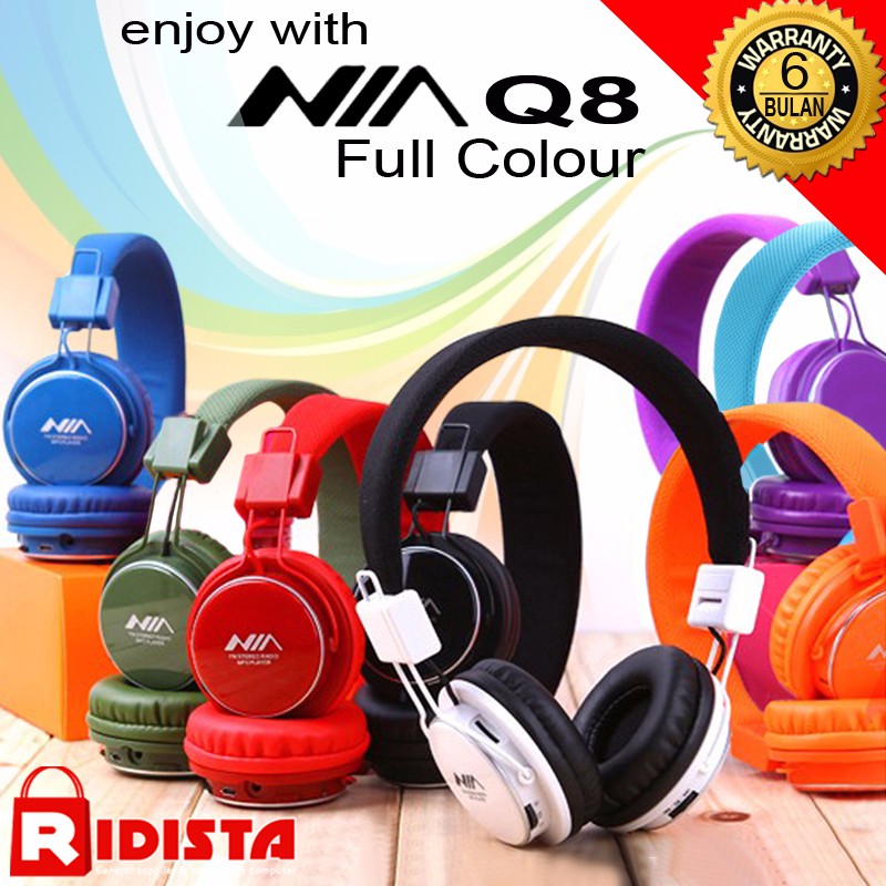 Headphone Bluetooth NIA Q8 - Wireless Calls & Music