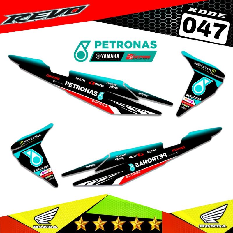Decal Sticker Striping Variasi REVO 100 2007-2009 PETRONAS MOTO GP / REVO Lama / REVO old | Decal Wa