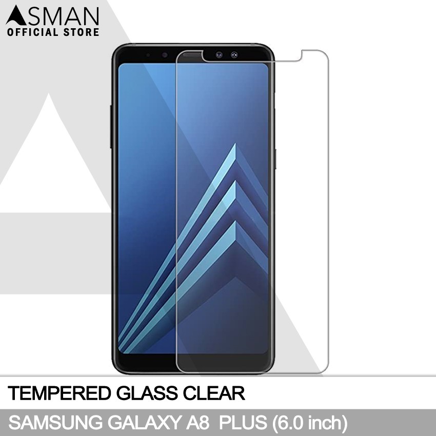 Tempered Glass Samsung Galaxy A8 Plus (6.0&quot;) | Anti Gores Pelindung Layar Kaca - Bening