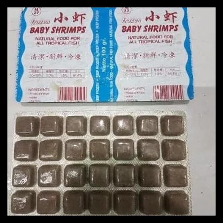 UDANG REBON BEKU MAKANAN IKAN HIAS, KHUSUS GRAB/GOJEK INSTAN KURIR KODE 609