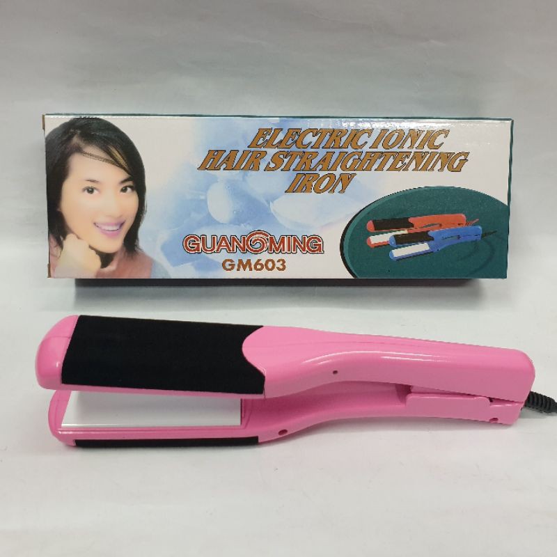 Catok rambut Terbagus Gm603 Catokan Terbaru Catok Keramik Panas Rebonding Lurus curly Keriting Ori