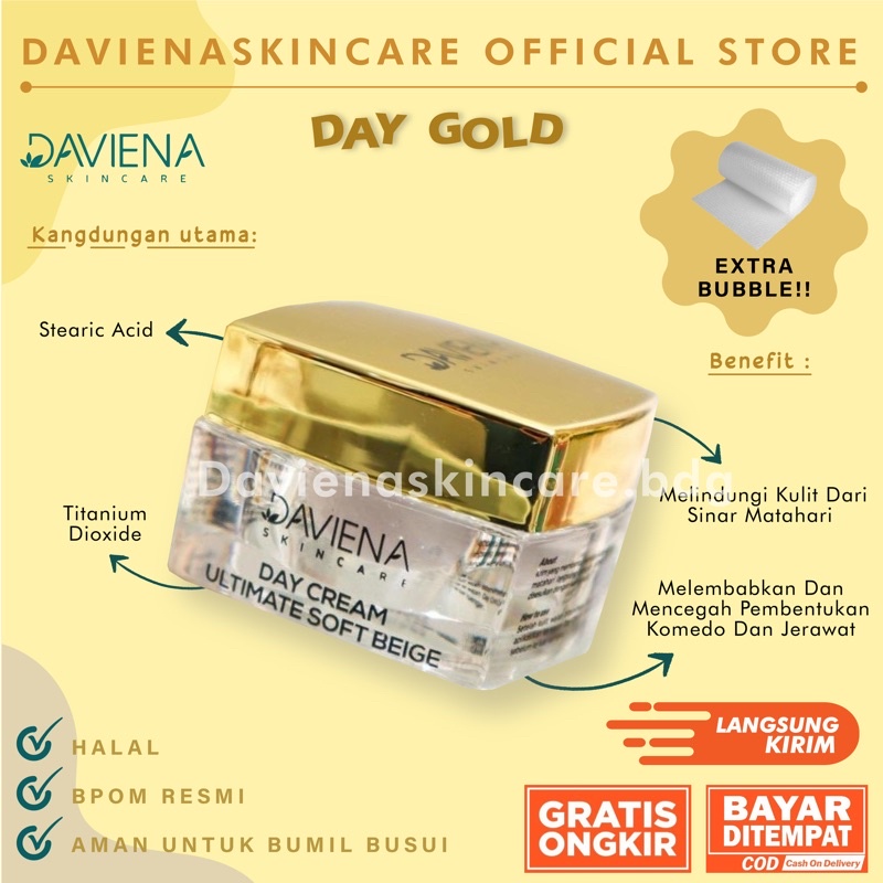 DAY CREAM GOLD DAVIENASKINCARE