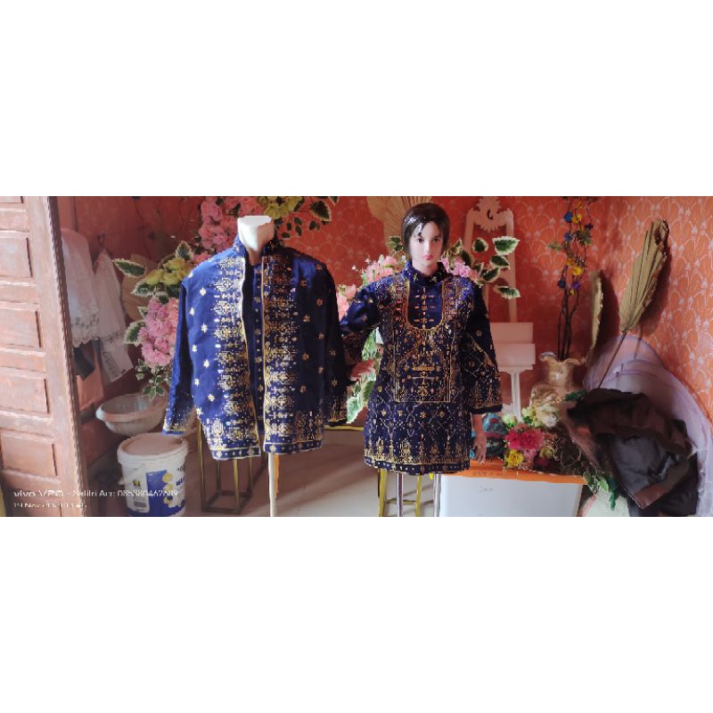 baju pengantin palembang bordir