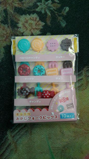 Bento Food Picks Graffiti (kode : Fp 35-969) - Bento Tools Original