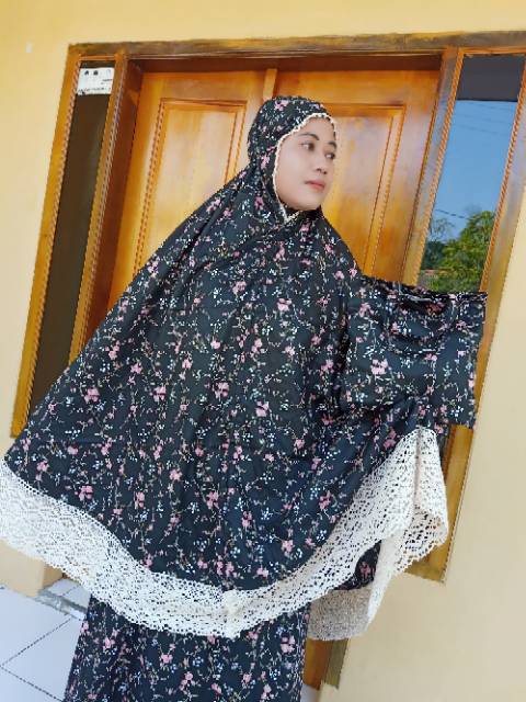 Mukena Katun Jepang Ori Cherry Series Dewasa