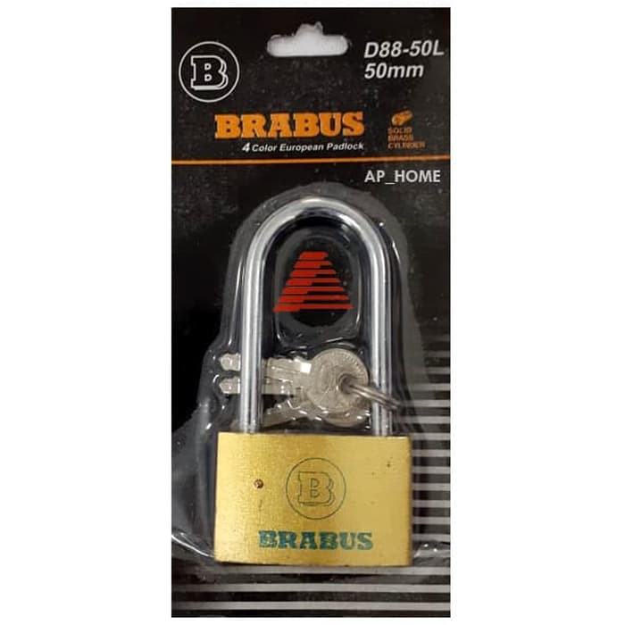 Gembok Rumah / Gembok Pagar Brabus 50mm Leher Panjang