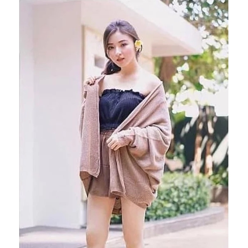 Cardigan Rajut Wanita Rajut Halus TASYA Outer Cardy OVERSIZE Fit To XXL