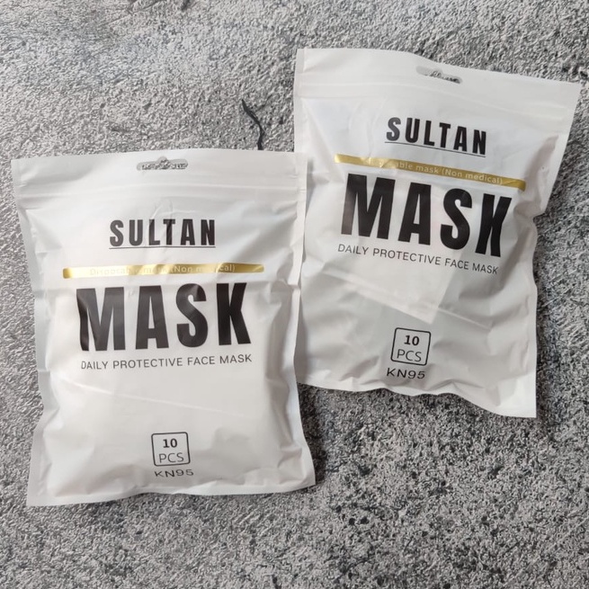 KN95 SULTAN QUEEN 5PLY - MASKER KN95 5PLY SULTAN EARLOOP PUTIH HITAM