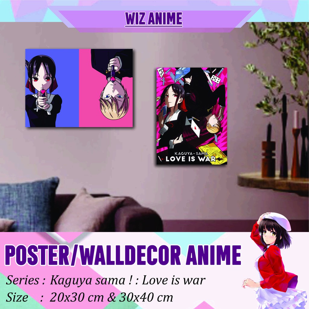 POSTER ANIME KAGUYA SAMA LOVE IS WAR WALLDECOR ANIME