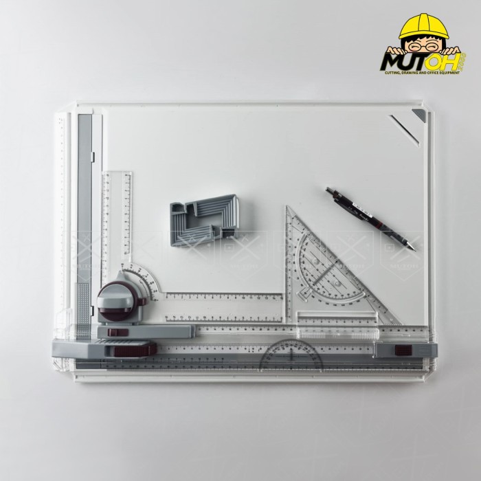 

TERBARU Meja Gambar Arsitek A3 Drawing Board A3 + Drawing Head Professional
