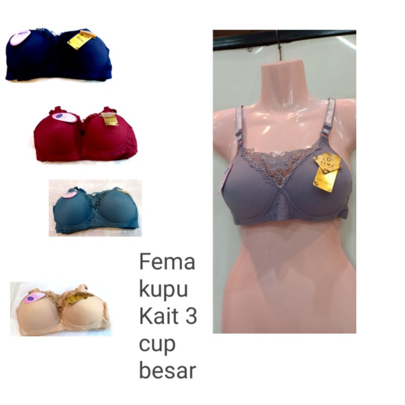 BRA Renda Kupu Kait 3 Cup B Mutif logo BH kupu femabreitex