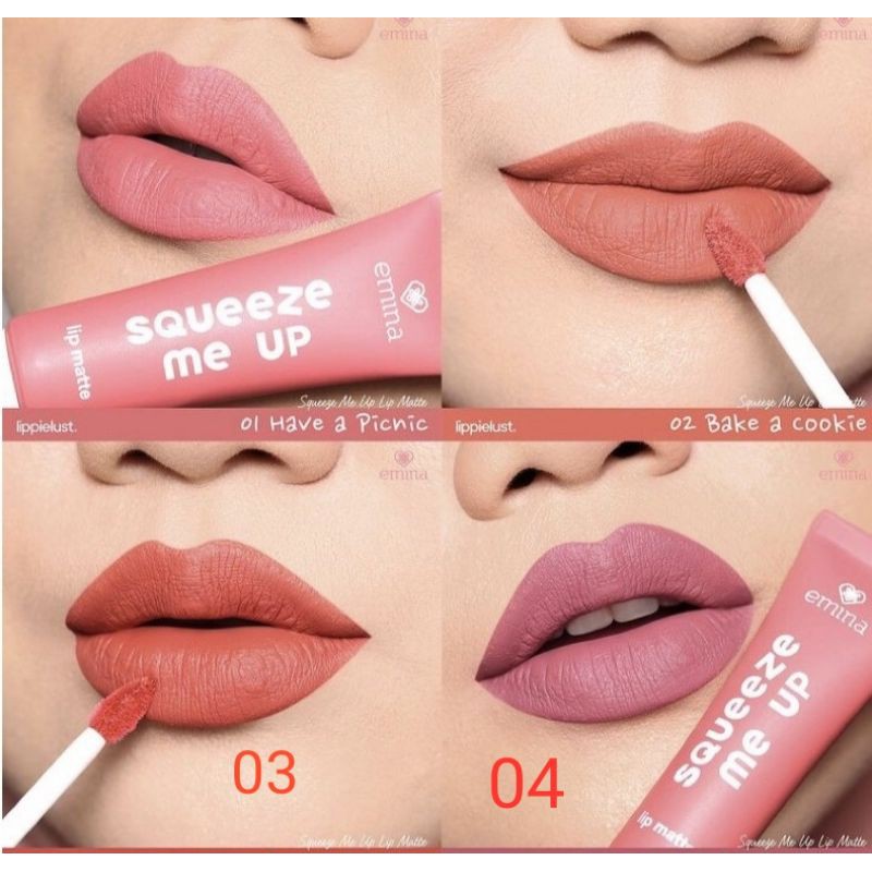 Emina Squeeze Me Up Lip Matte/ Lipstik Matte Emina New